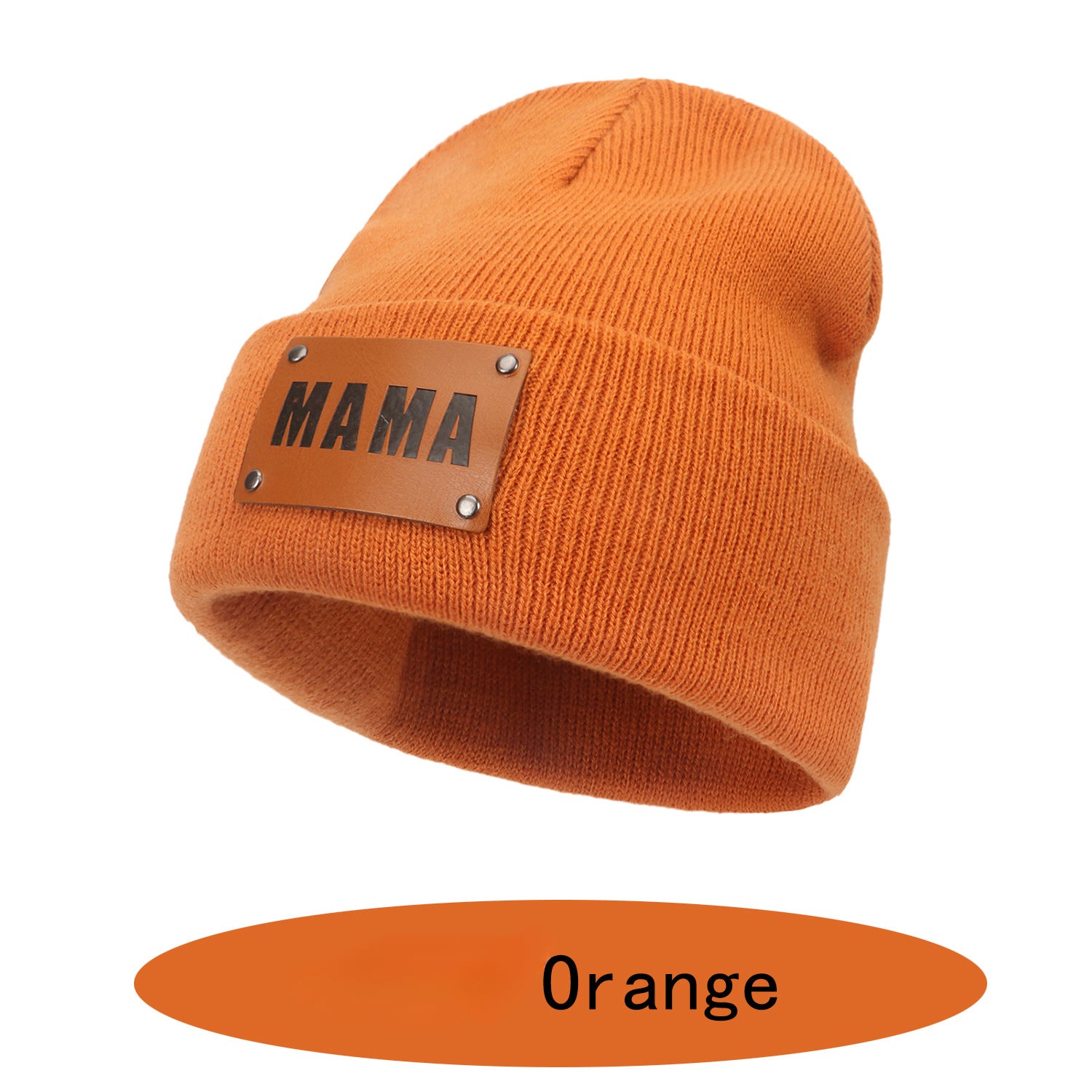 Wholesale Winter Acrylic Woolen Set MAMA Knitted Hat